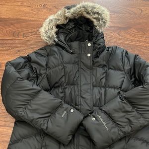 Eddie Bauer full length 650 down coat (hits calf length)